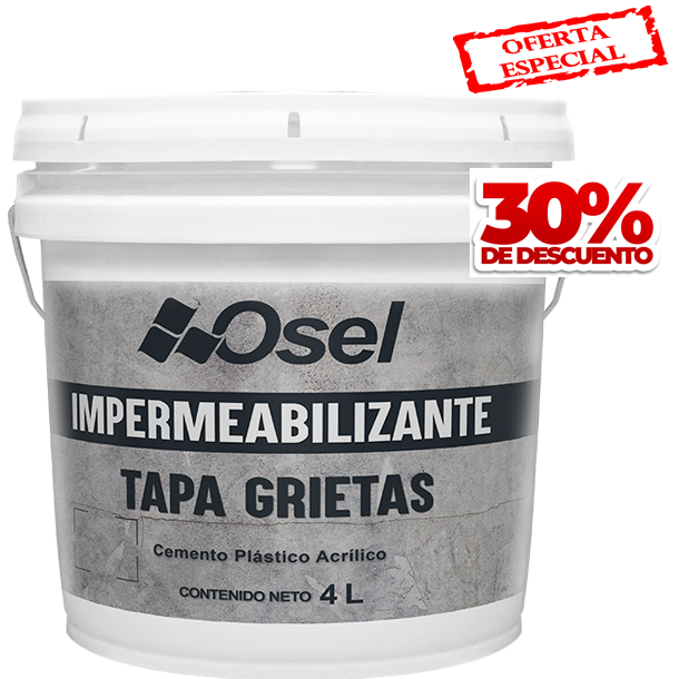 Tapa grietas cemento plástico acrílico