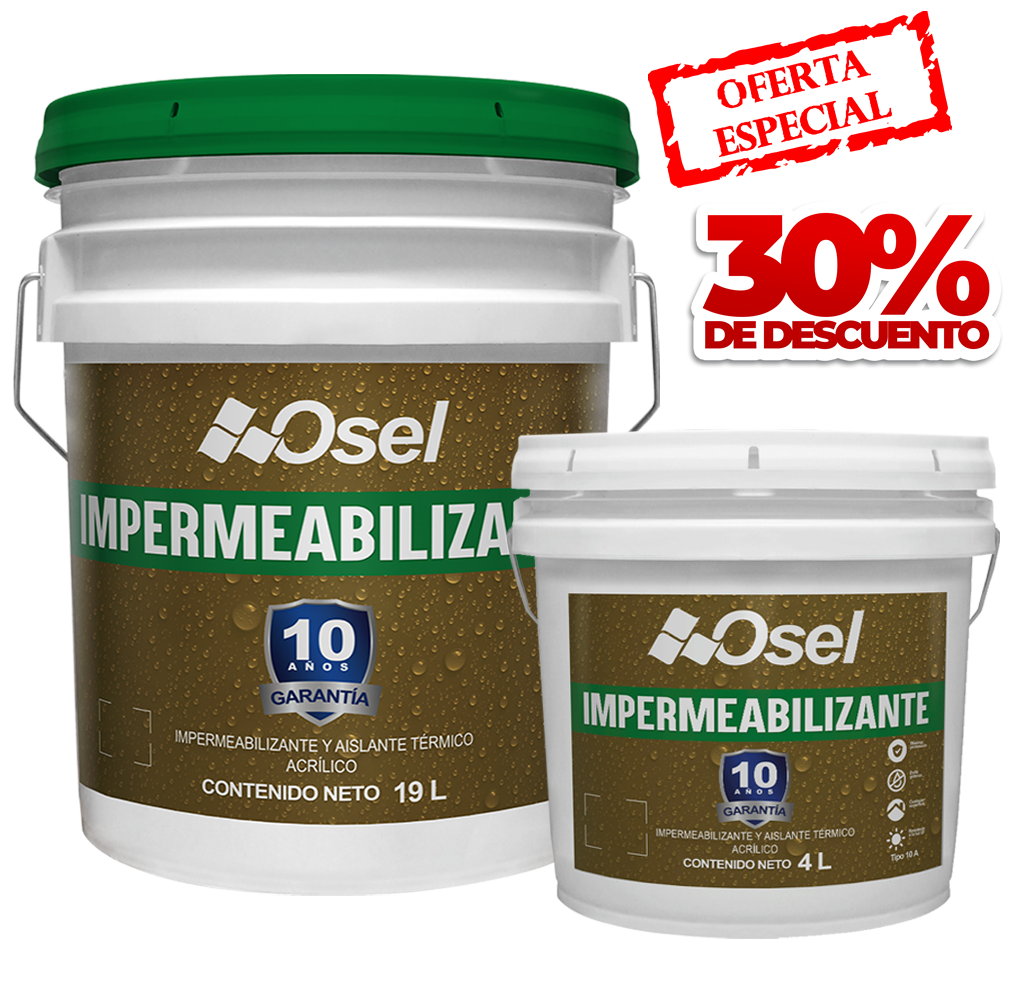 Impermeabilizante y aislante térmico acrílico 10 años - Blanco