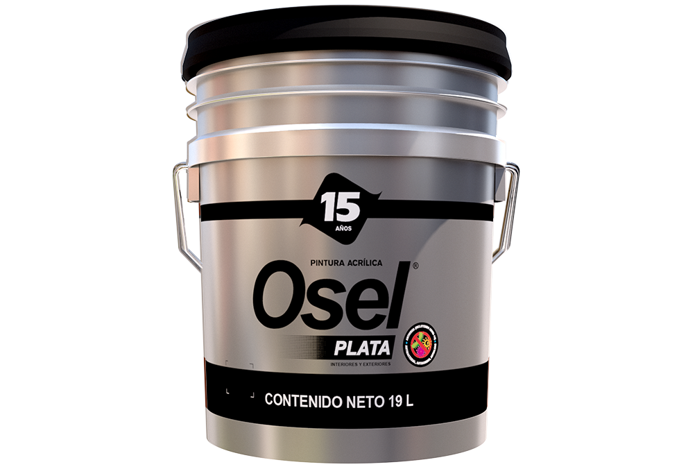 Pintura Emulsionada Mate Osel Plata Germicida - Blanco