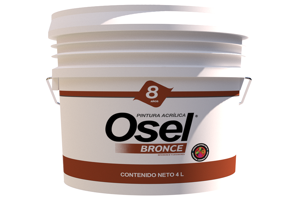 Pintura acrílica Osel Bronce Germicida - Colores intensos