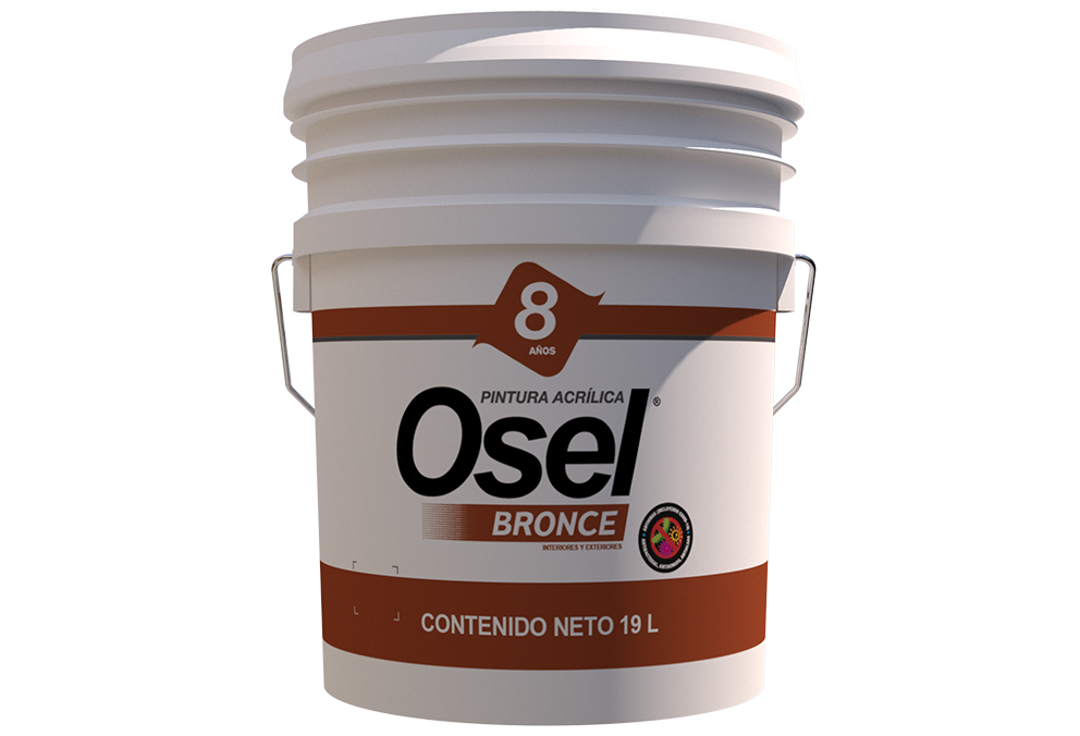 Pintura acrílica Osel Bronce Germicida - Colores intensos