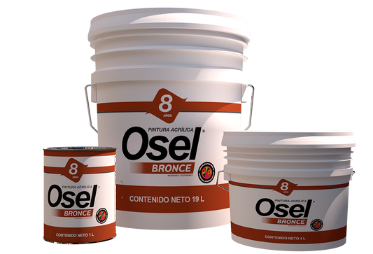Pintura acrílica Osel Bronce Germicida - Colores intensos