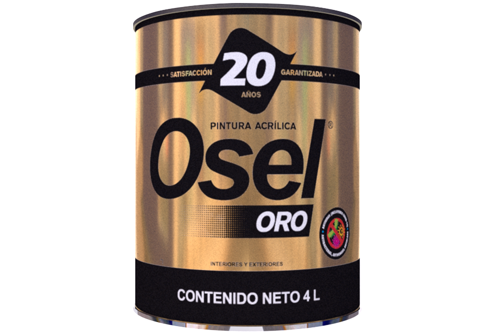 Pintura Emulsionada Satinada Osel Oro Germicida