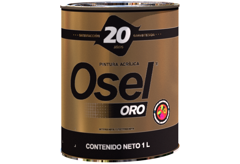 Pintura Emulsionada Satinada Osel Oro Germicida