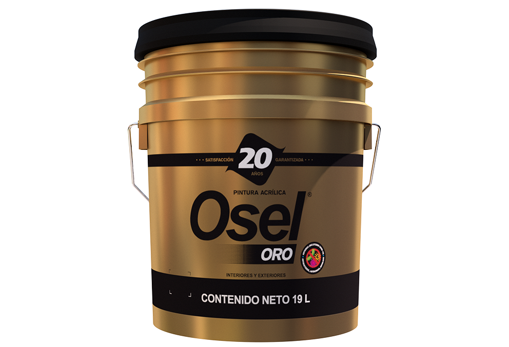 Pintura Emulsionada Satinada Osel Oro Germicida