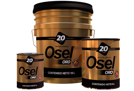 Pintura Emulsionada Mate Osel Oro Germicida -Blanco