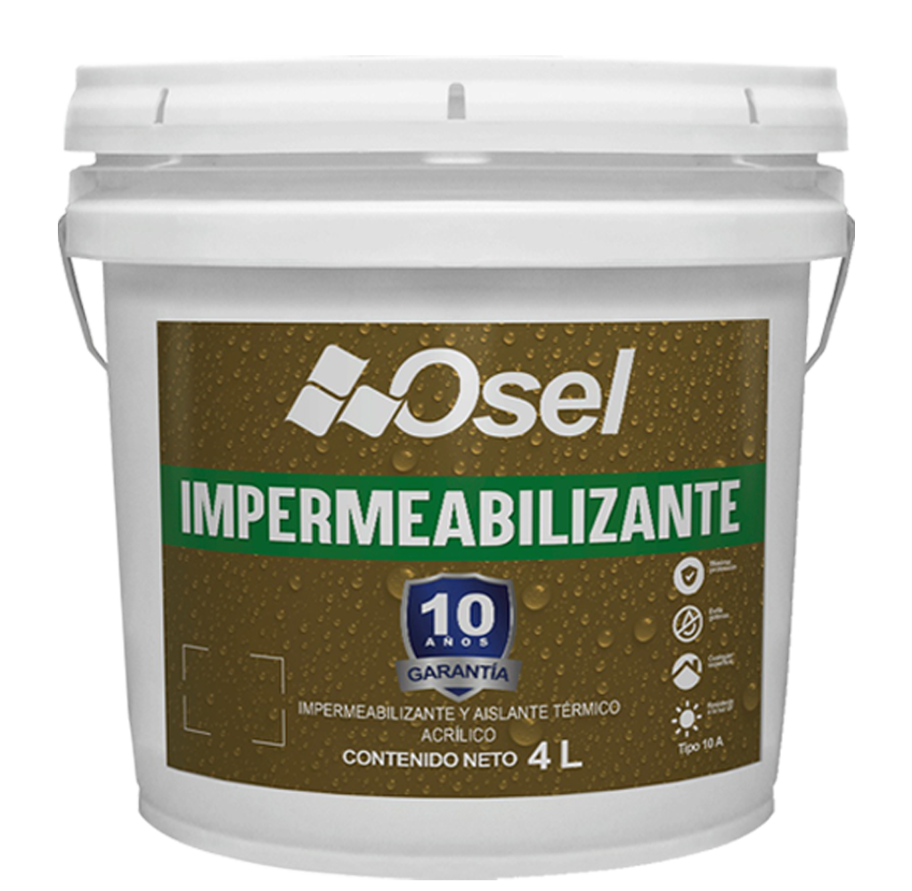 Impermeabilizante y aislante térmico acrílico 10 años - Blanco