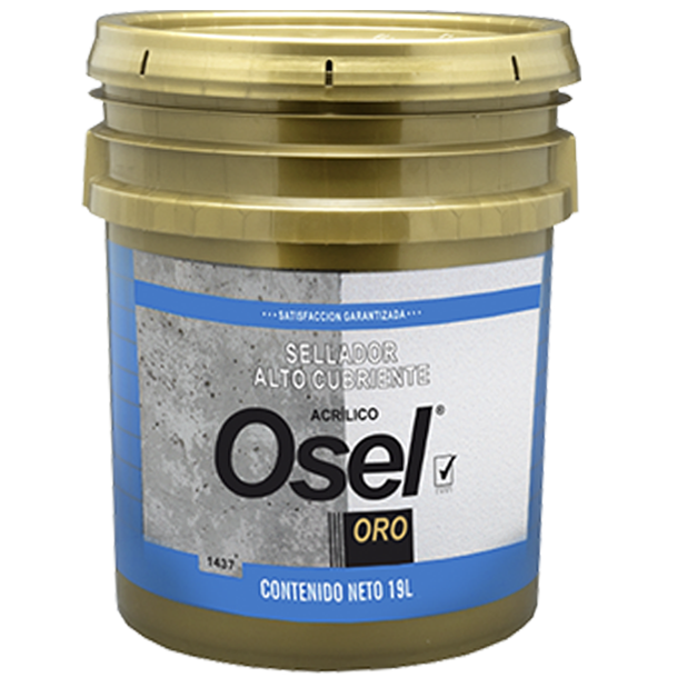 Sellador Acrilico Alto Cubriente Osel Oro - Blanco